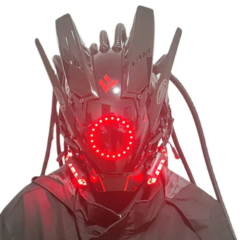 LED Futuristic Punk Cosplay Mask - TechWearGiants