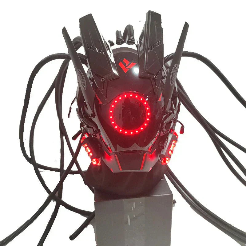 Punk Led LED Futuristic Punk Cosplay Mask – TechwearGiants