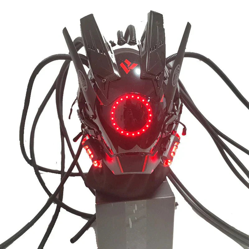 LED Futuristic Punk Cosplay Mask - TechWearGiants