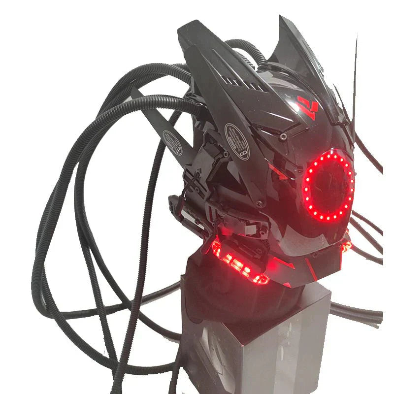 LED Futuristic Punk Cosplay Mask - TechWearGiants