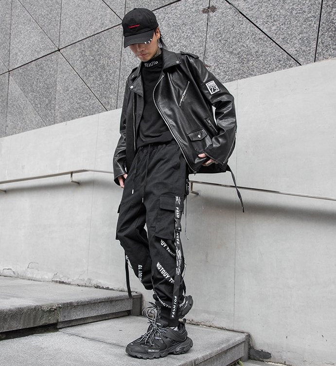 Midnight Black Cargo Pants - TechWearGiants