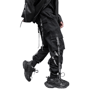 Midnight Black Cargo Pants - TechWearGiants