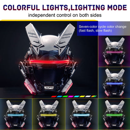 Personalized Cyberpunk Neon Helmet - TechWearGiants