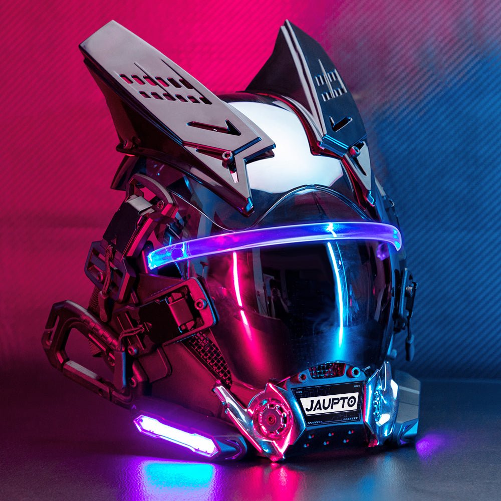 Personalized Cyberpunk Neon Helmet - TechWearGiants