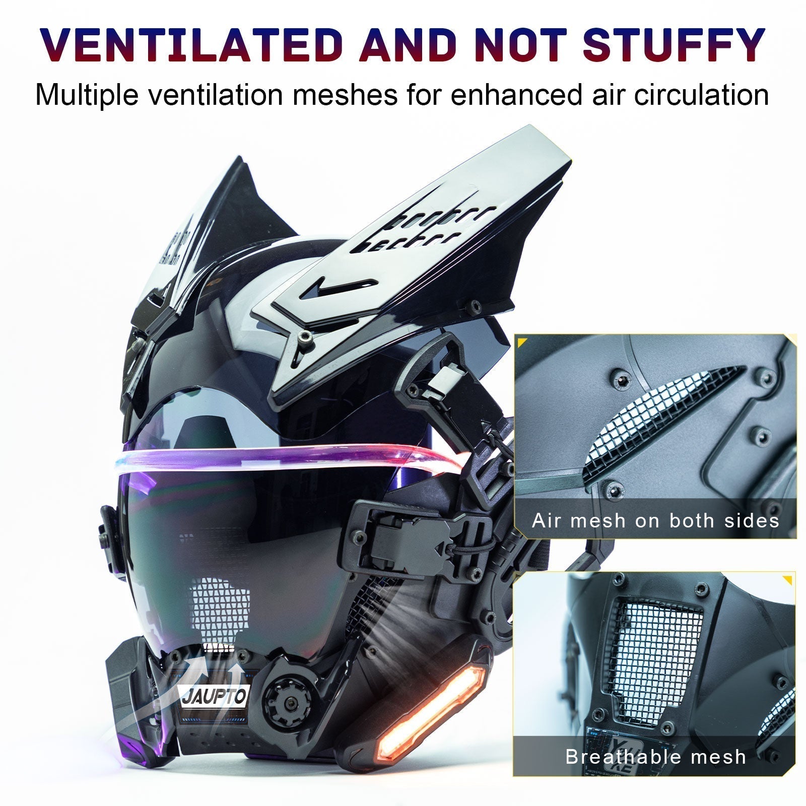 Personalized Cyberpunk Neon Helmet - TechWearGiants