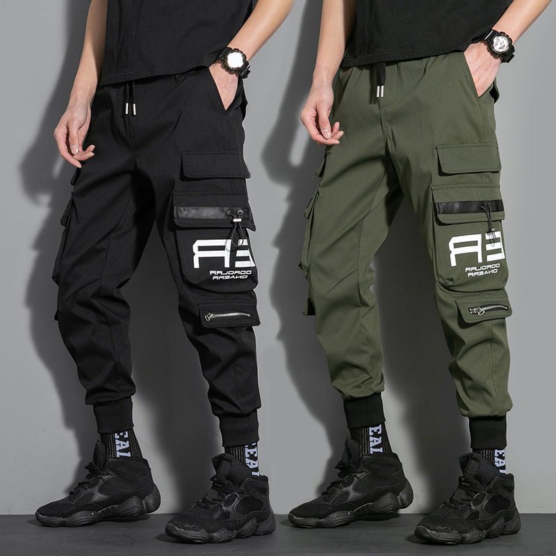 Ribbons Cargo Pants Hip Hop - TechWearGiants