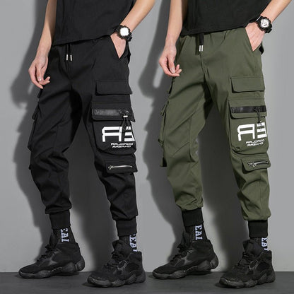 Ribbons Cargo Pants Hip Hop - TechWearGiants