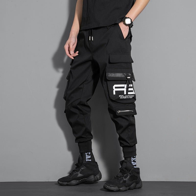 Ribbons Cargo Pants Hip Hop - TechWearGiants