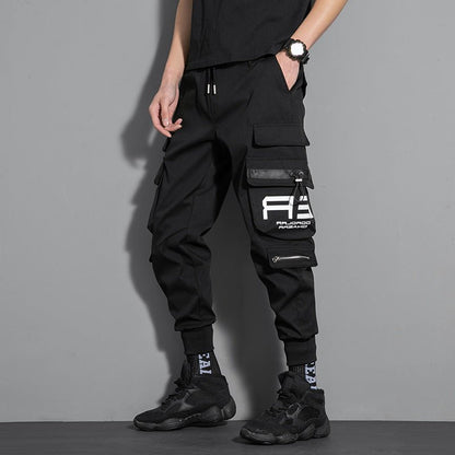 Ribbons Cargo Pants Hip Hop - TechWearGiants