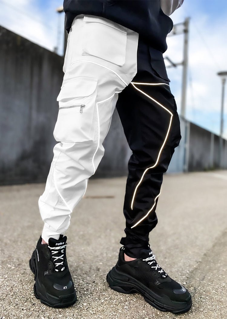 Solid Tops Stitched Pocket Cargo Pants - TechWearGiants