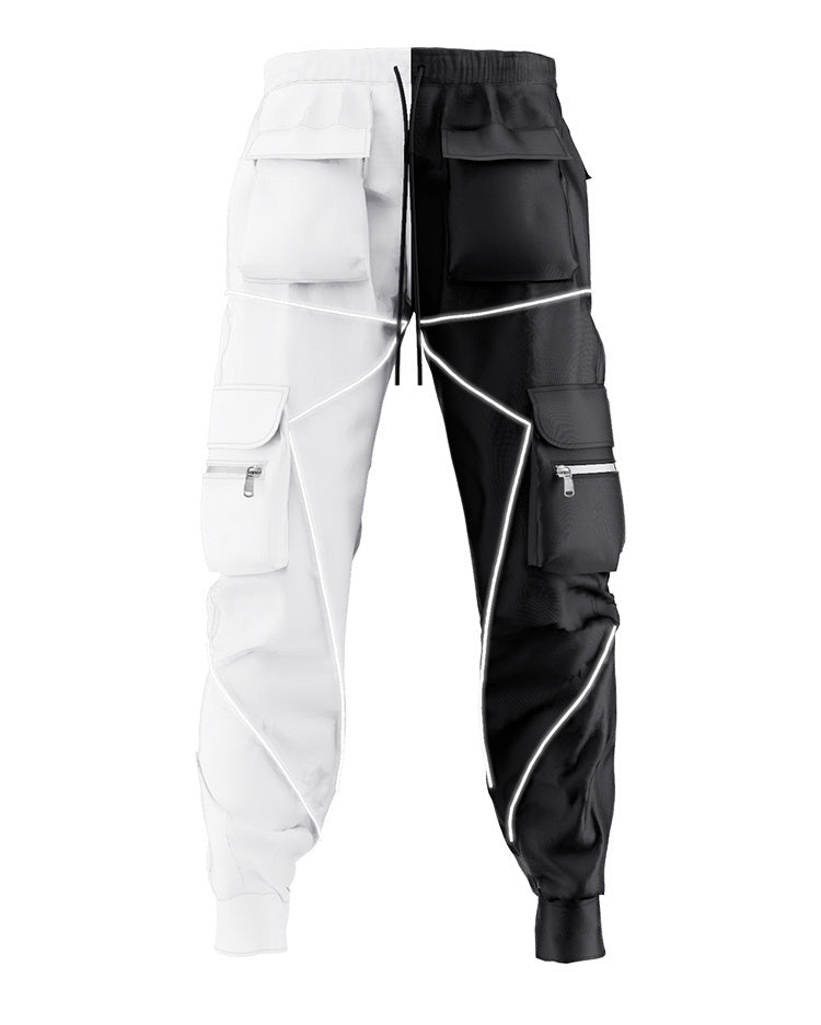 Solid Tops Stitched Pocket Cargo Pants - TechWearGiants