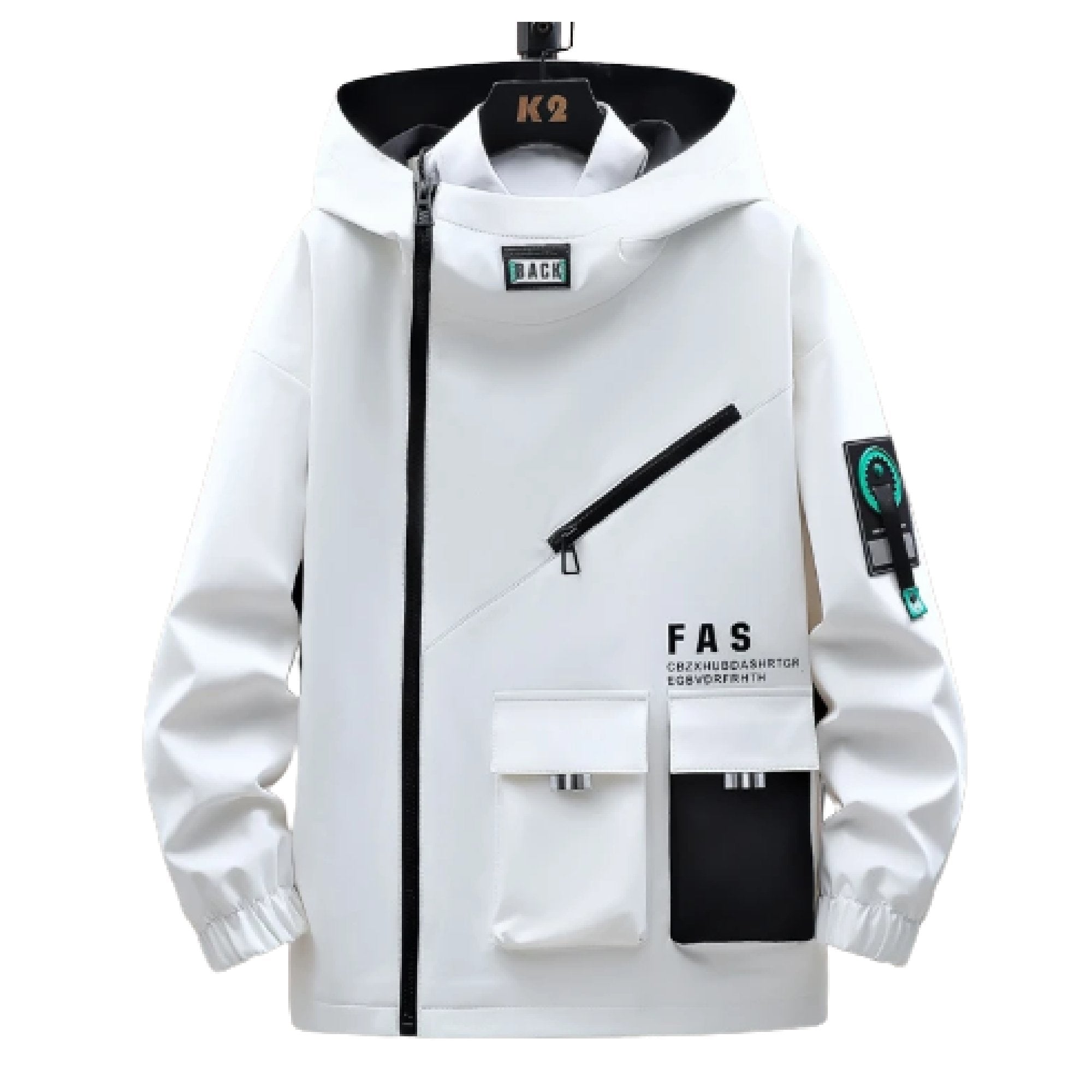 Streetwear Hooded Jacket Harajuku Youth Windbreaker Overcoat - TechWearGiants