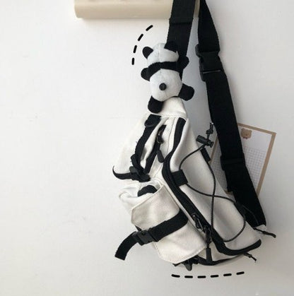 Techwear Gothic Crossbody Backpacks with companion - TechWearGiants