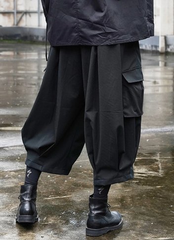 Tide Niche Darkwear Yaosi Style Loose Pants - TechWearGiants