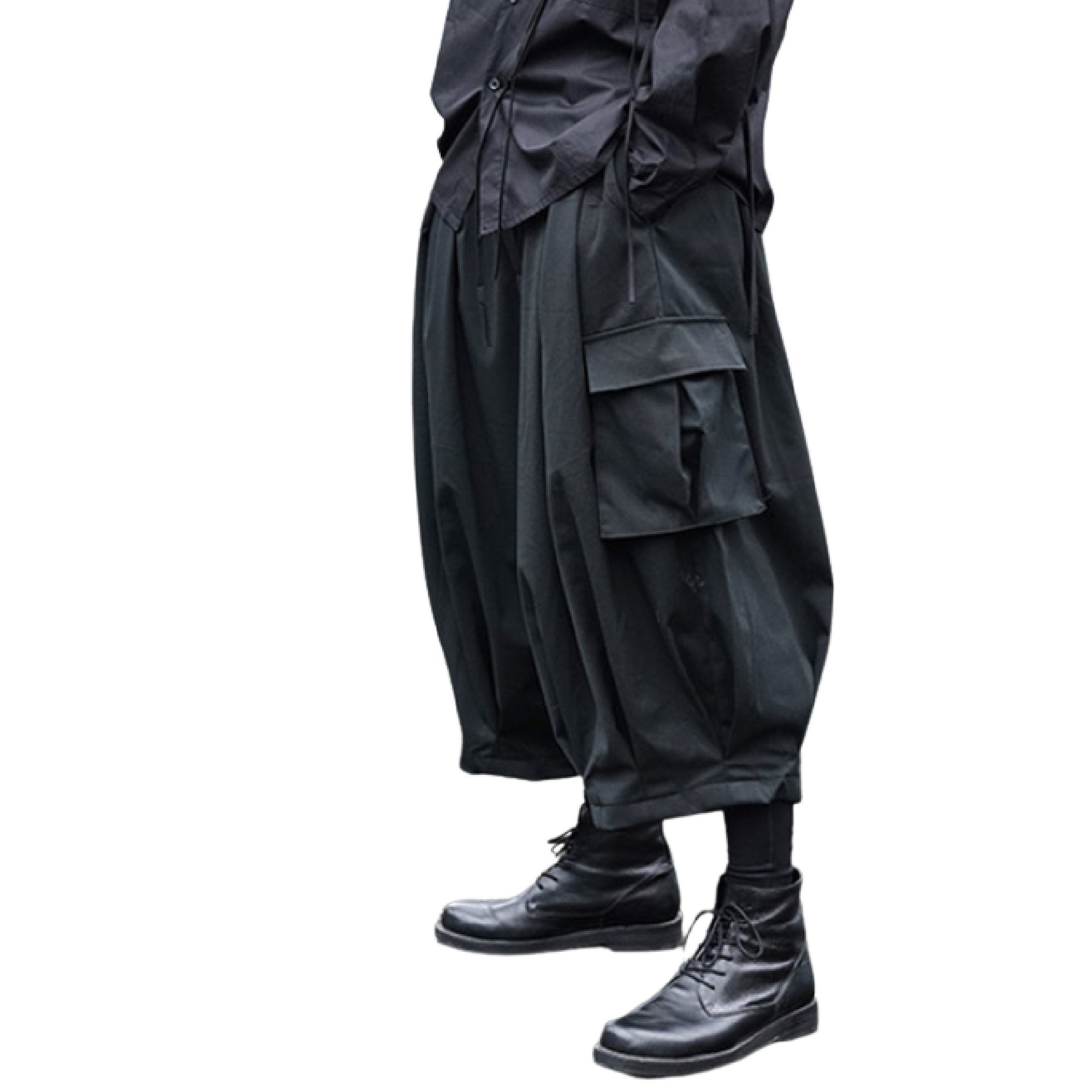 Tide Niche Darkwear Yaosi Style Loose Pants - TechWearGiants