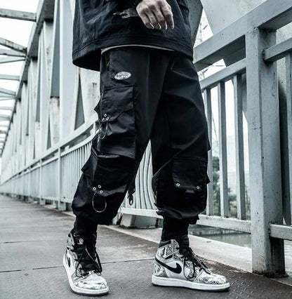 TWG-02 Black Cargo Pants - TechWearGiants
