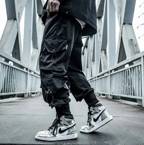 TWG-02 Black Cargo Pants - TechWearGiants