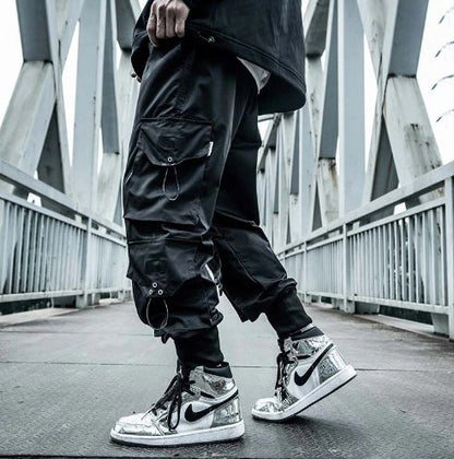 TWG-02 Black Cargo Pants - TechWearGiants