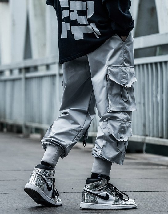 TWG-02 Black Cargo Pants - TechWearGiants