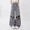 Hollow Out High Waisted streetwear Cargo Pants