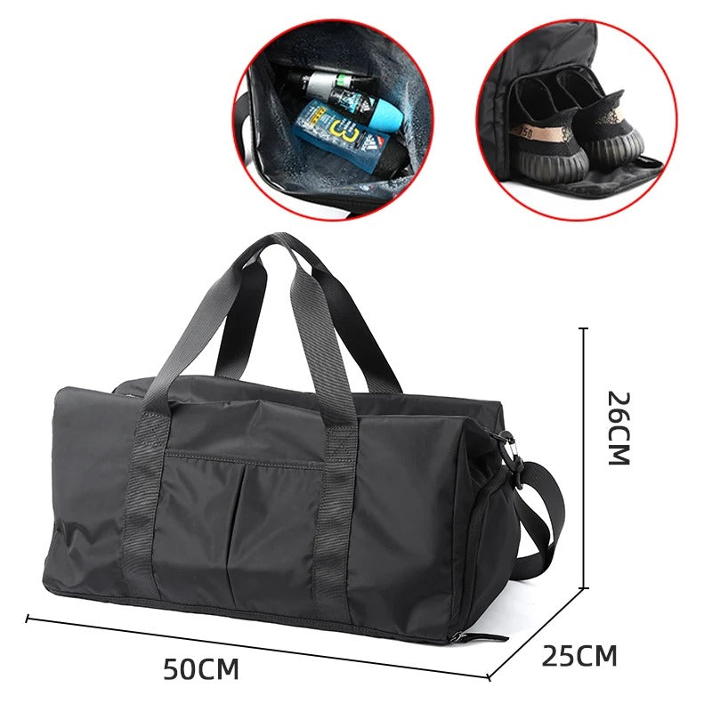 Side Compartment Oxford Duffel Bag