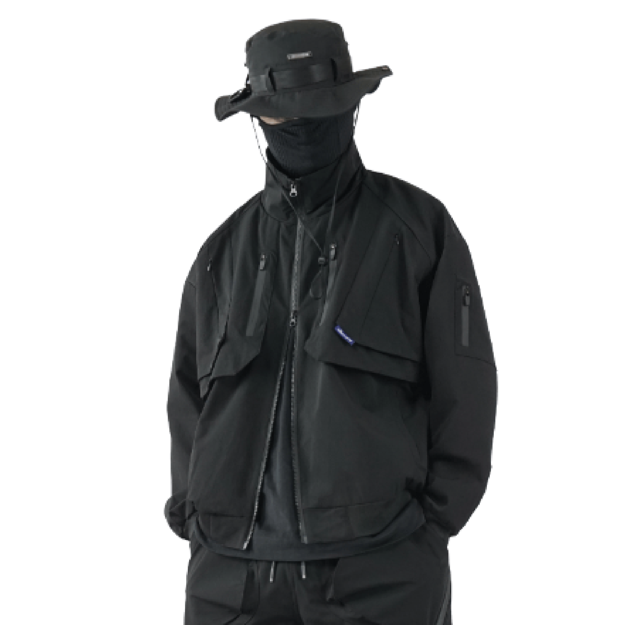 Versatile Cyberpunk Multifunction Cropped Jackets โ TechwearGiants