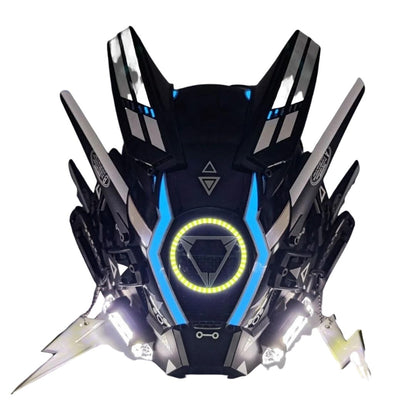 White Death Cyberpunk Valkoinen Mask - TechWearGiants
