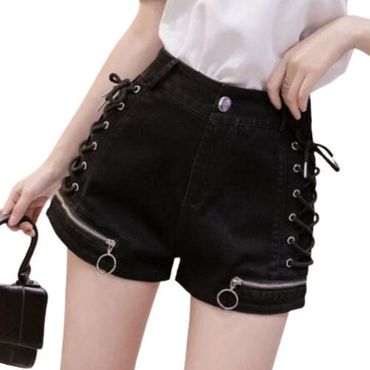 Women's Bandage Techwear Shorts - Hot Girls Club - TechWearGiants